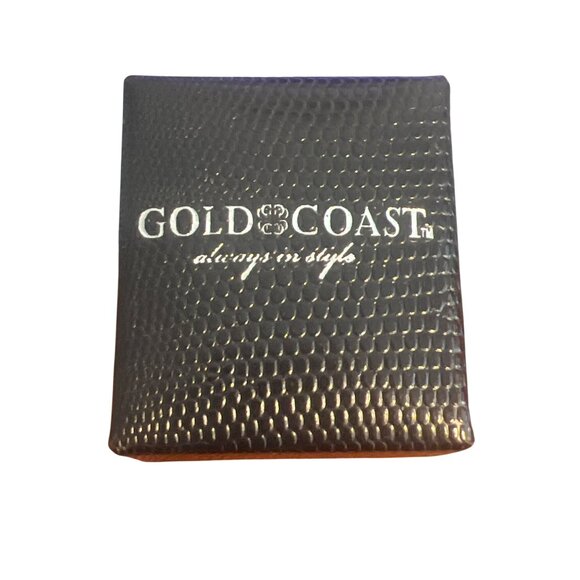 Gold Coast Necklace Silver Tone Blue Crystal Rhinestone Pendant Adj 18" + 3" NEW - Picture 4 of 4